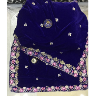 Beautiful Embroidered Velvet Shawl For Weddings - Winter Shawls
