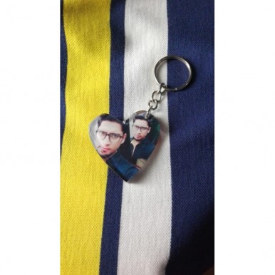 Picture Keychain in Heart Shape 