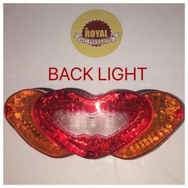 Buy Motorcycle tail Light heart shape Red online in Pakistan Buyon.pk