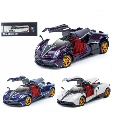 1:24 Scale Pagani Huayra Zinc Alloy Model Car With Sound Light and Pull-Back