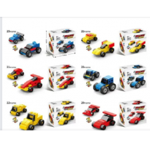 1pc Power Racing Micro Car Blocks Set lego assembly for kids learning and building set