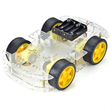 4-Wheel Drive Acrylic Robot Chassis Kit