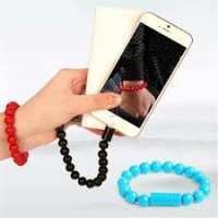 USB Bracelet Charging Cable beads Wearable Data Cable Wristband