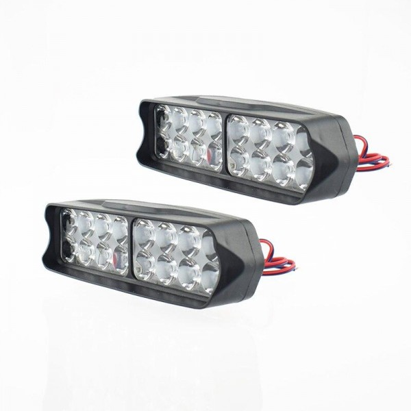 Buy Motorcycle headlight 16 led spotlights Motorbike work light spot