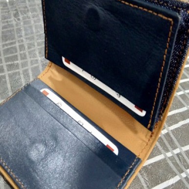 Retro Unisex Blue Denim Wallet both Male and Female