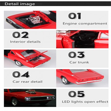 The Fast and The Furious Dodge Charger Alloy Car Model Kids Toys for Children Metal Classical Cars