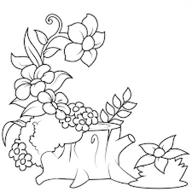 Flower Coloring book for kids
