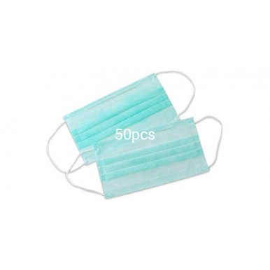  Surgical Disposable Elastic Cotton Face Mask 50 Pieces