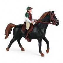 Simulation Equestrian Rider Horse Farm Animal Model Action Figures Decoration Early educational Toys for children gift 1 pc