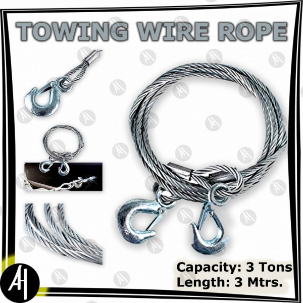 Towing Wire Rope - 3 meter x 8mm