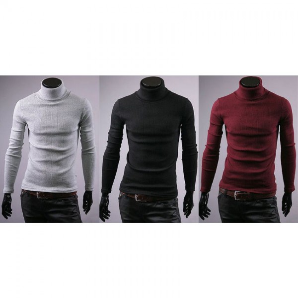 Pack Of 3 Mens High Neck Thermal T-Shirts - Buyon.pk