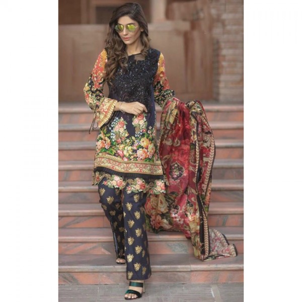 Lawn Embroidered Dress specially for spring and summers