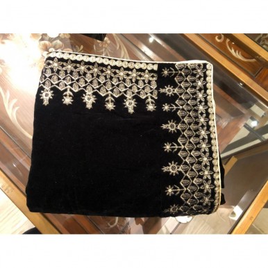 Beautiful Embroidered Velvet Shawl for Ladies