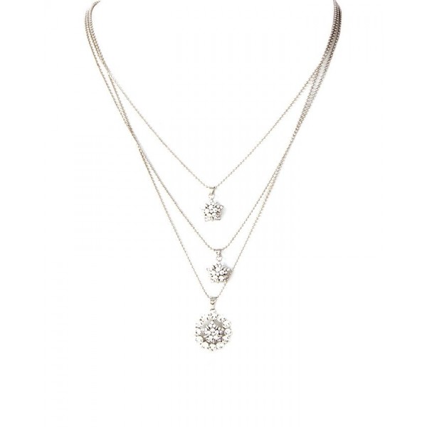 Silver Rhodium Plated Pendant Chain for Women
