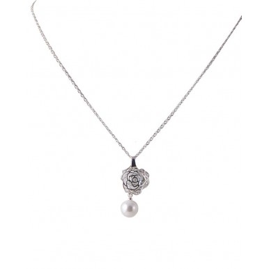 Silver Rhodium Pendant Set with Ring for Women