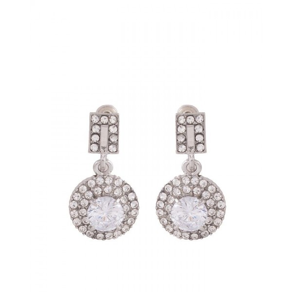 Silver Rhodium Zirconic Earrings for Women