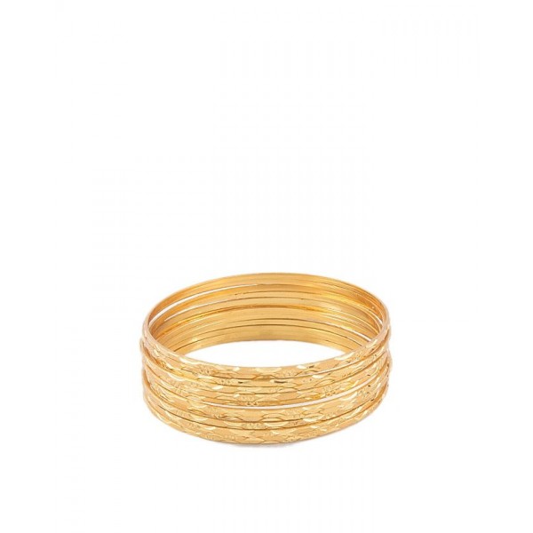 24k Gold Plated Bangles For Women Pack of 12