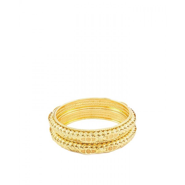 Pack of 2 - Golden Gold Plated Bangles For Women