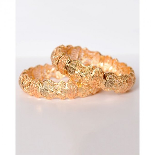  Pair of 21k Gold Plated Bangles