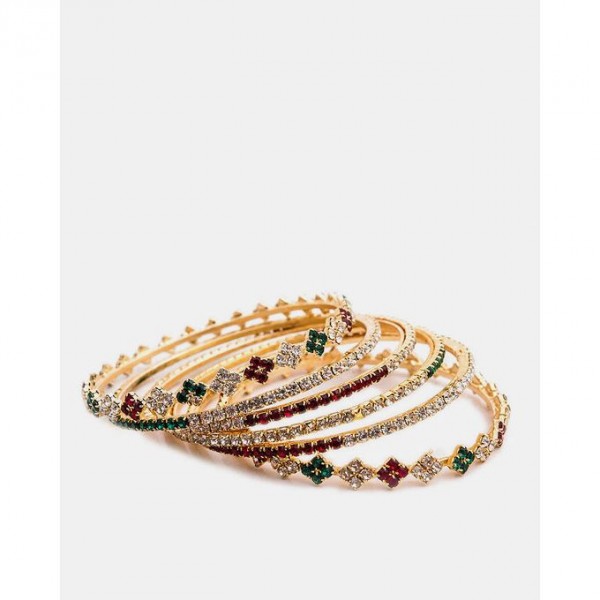 Gold Plated Zircon Bangles for Woman