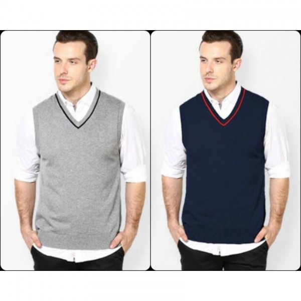Buy Mens Pack of 2 Sleeveless Sweaters online in Pakistan Buyon.pk