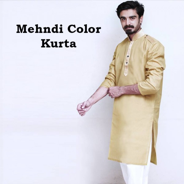 Mehndi Couple/Combo Kurta-Kurti With White Pajama Set