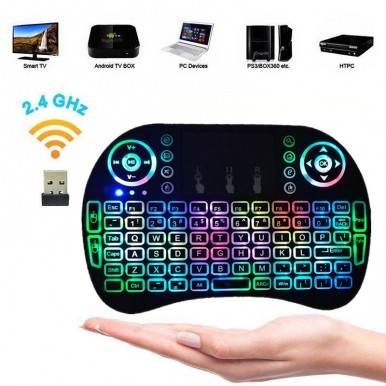 Backlit LED Mini Wireless Keyboard Touchpad for PC Android TV Box Smart TV
