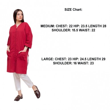 Eid Special Offer Poplin Long Kurti And Casual Slippers