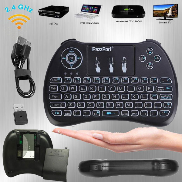 iPazzPort Bluetooth Mini Wireless Keyboard with Touchpad Mouse