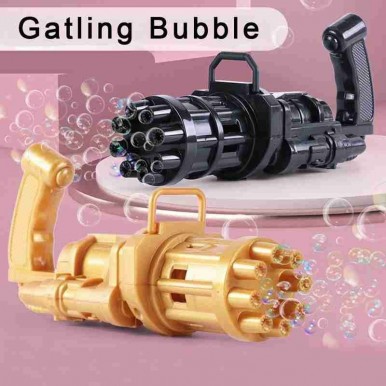 BUBBLE BLASTER, GATLING BUBBLE MACHINE, 8-HOLE BUBBLE GUN AUTOMATIC