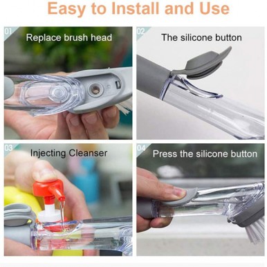 Advanced Soap Control Dishwand Brush