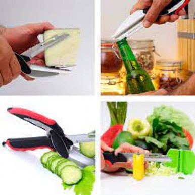 Clever Cutter 2-in-1 Knife & Cutting Board To Cut Perfectly