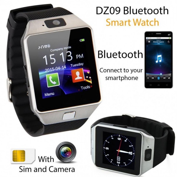 Universal DZ-09 HD Bluetooth Smart Wrist Watch Phone SIM Card Mate Android Phone