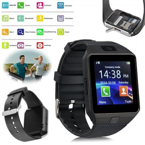 Universal DZ09 HD Bluetooth Smart Wrist Watch Phone SIM Card Mate