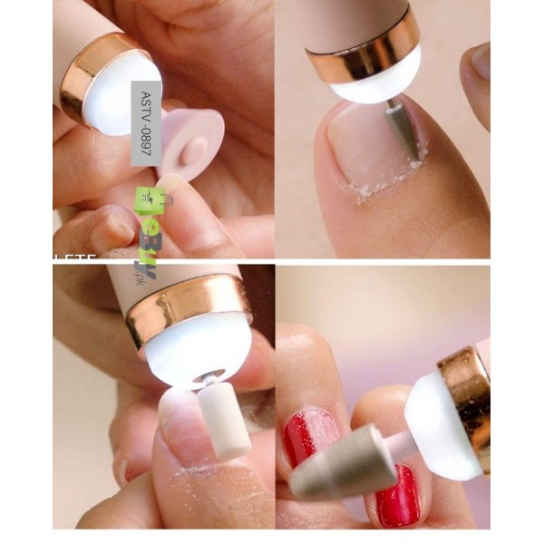 Finishing Touch Flawless Salon Nails Kit, Electronic Nail File and