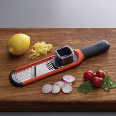 Handy Grater & Slicer With Protective Finger Guard