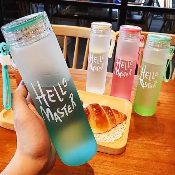 Hello Master 400ml glass water bottle safe for Health