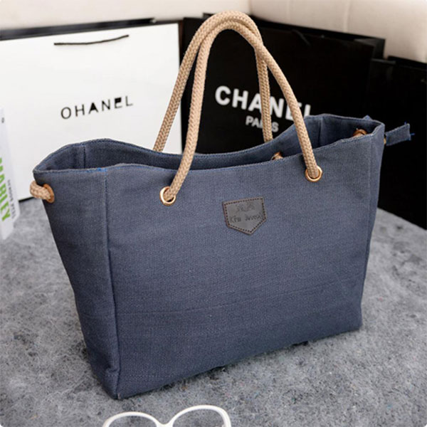Blue Shopping Hand Bag For Women