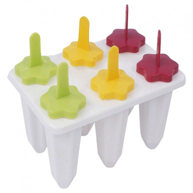 Pack of 6 Popsicle Maker Multi color Kulfi Maker Ice cream Sticks