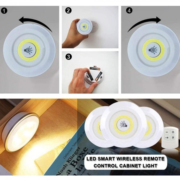 LED light with Remote control set of 3 - Buyon.pk
