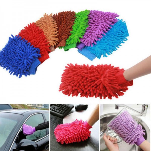 MicroFiber Hand Gloves Cleaning Duster Buyon.pk