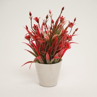 Light Red Tree Artificial Plant For Decoration