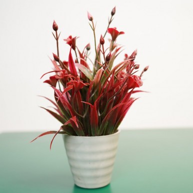 Light Red Tree Artificial Plant For Decoration