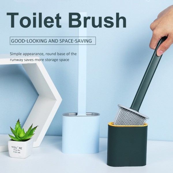New Fashion Soft Silicone Toilet Brush Set