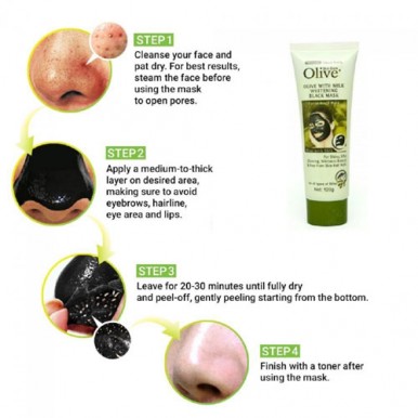 Facial Black Mask Olive With Milk Whitening