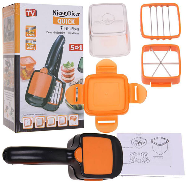 Buy Vegetable Cutter Set and Nicer Quick 5in1 Dicer Fruit online in