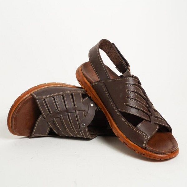 Stylish Design Brown Sandal Shoes For Men