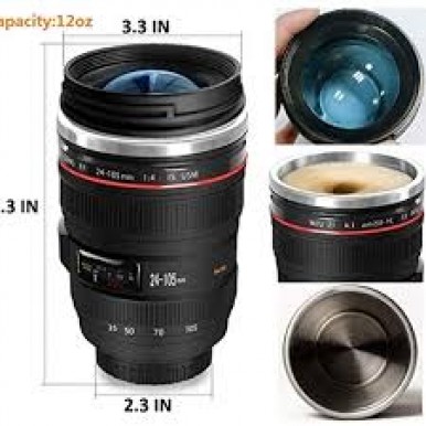 Travel Camera Lens Coffee Mug - Lens Cup