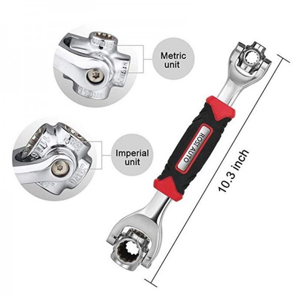 Universal Wrench 48 in 1 Socket Wrench Multifunction Wrench Tool with