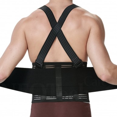 Work Belt Back Support, Helps provide back support when lifting in the workplace One Size Fits Most